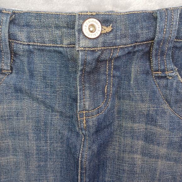 Vintage Y2K Z Cavaricci Distressed Denim Jean Mini Skirt Size 3 Retro Mean Girls - Picture 6 of 14
